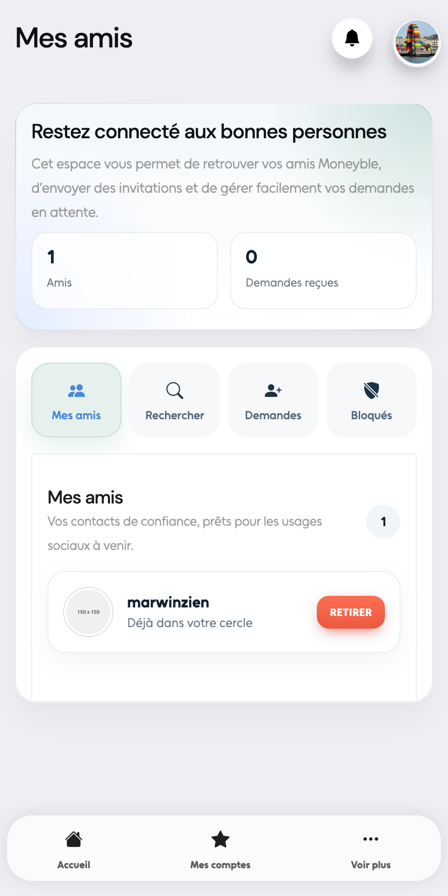 Moneyble écran 1